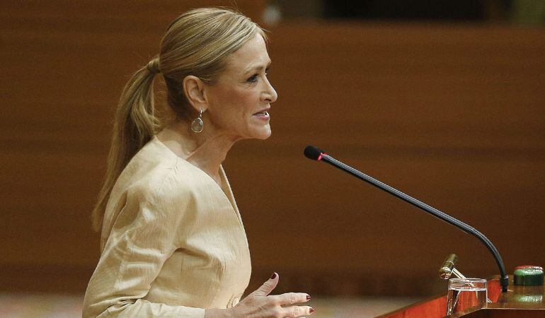La candidata del PP a la Presidencia de la Comunidad de Madrid, Cristina Cifuentes.