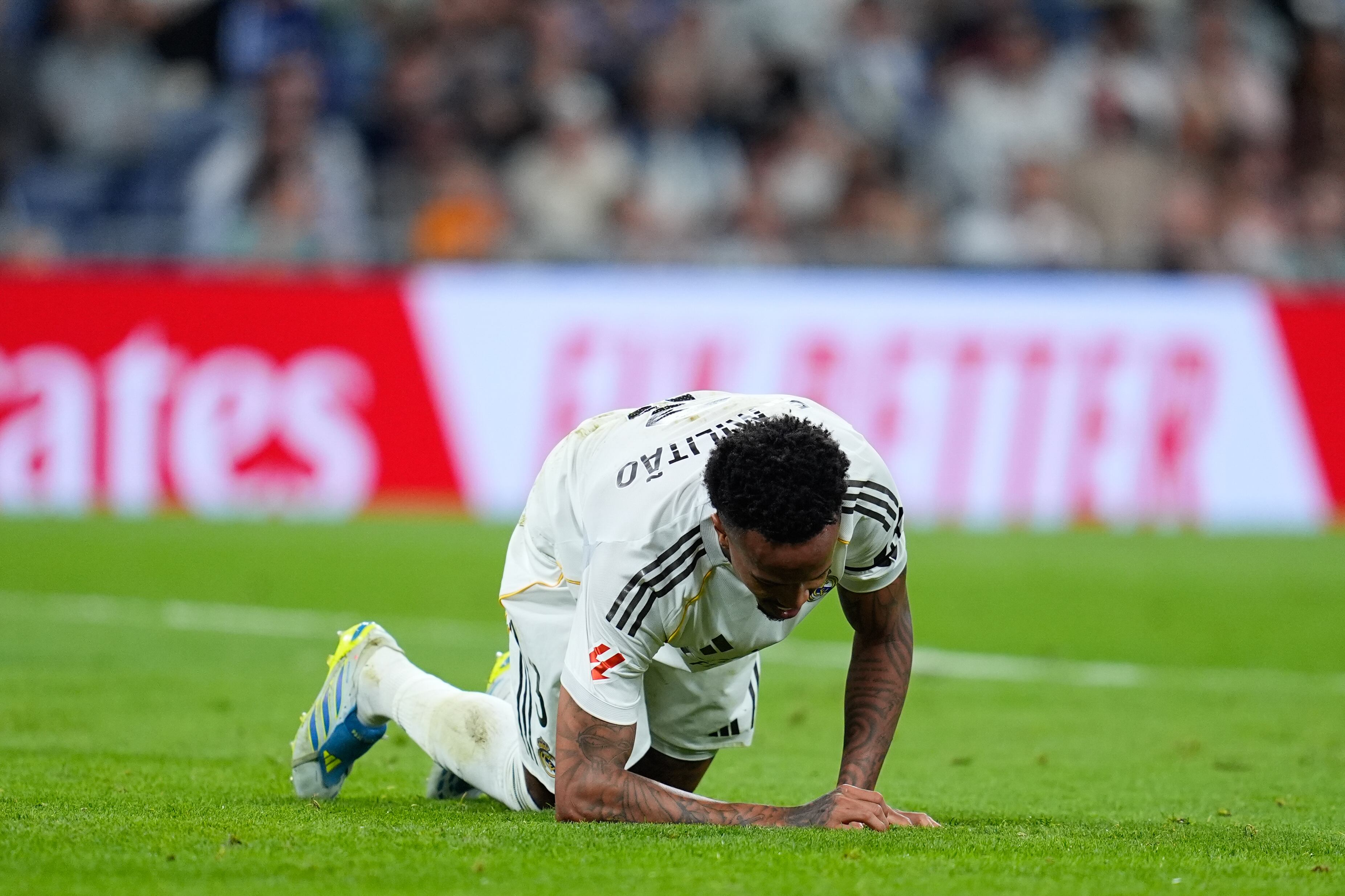 Militao en el partido frente al Alavés