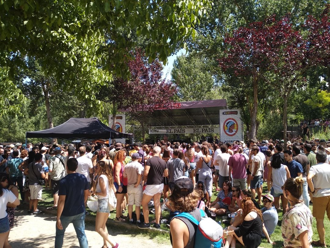 El Escenario Charco, uno de los espacios dedicados a conciertos en Aranda de Duero durante el Sonorama Ribera