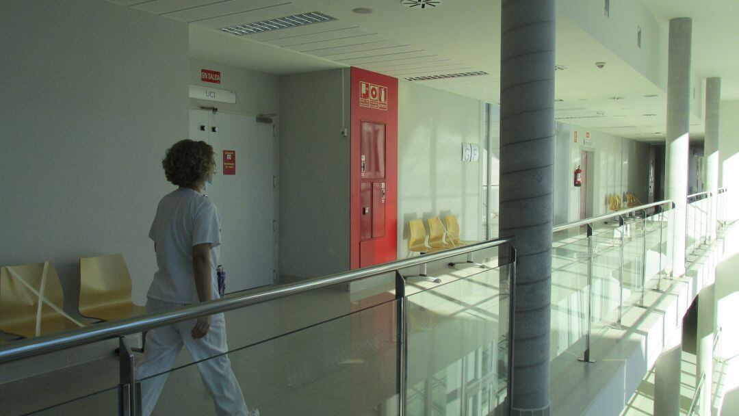 Zona de la UCI en el hospital comarcal de Gandia