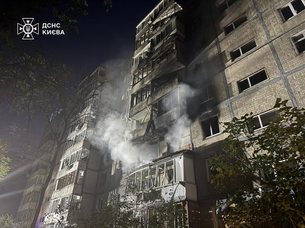 Edificio afectado tras el ataque ruso a Ucrania en la madrugada del 7 de septiembre.