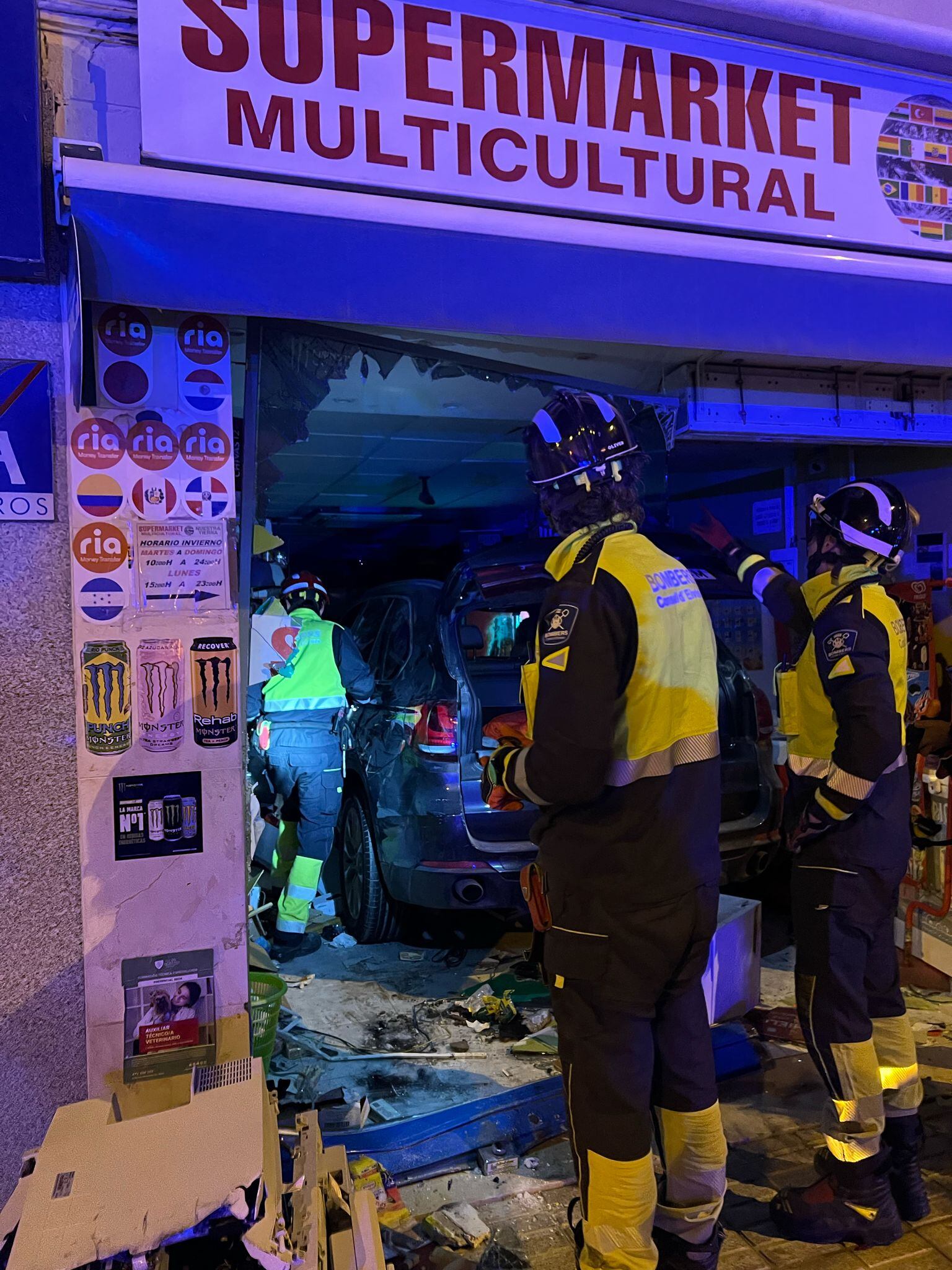 Imagen del vehículo accidentado