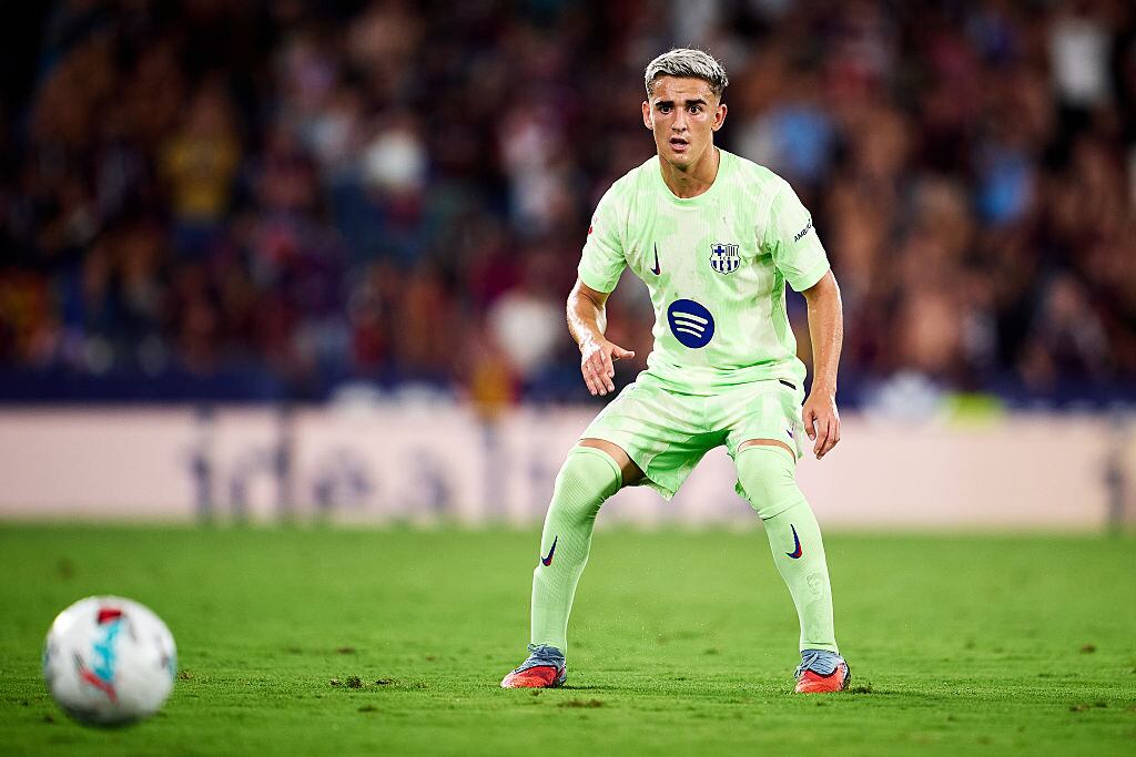 Gavi, durante un partido con el FC Barcelona