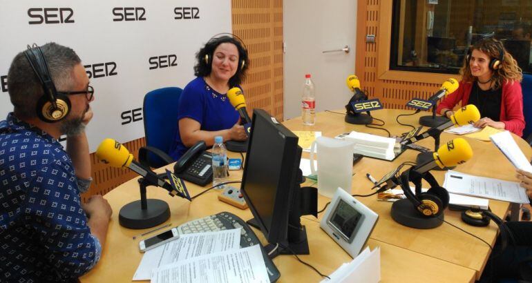 Paco Sánchez, Maica Sánchez y Ana Caballero.