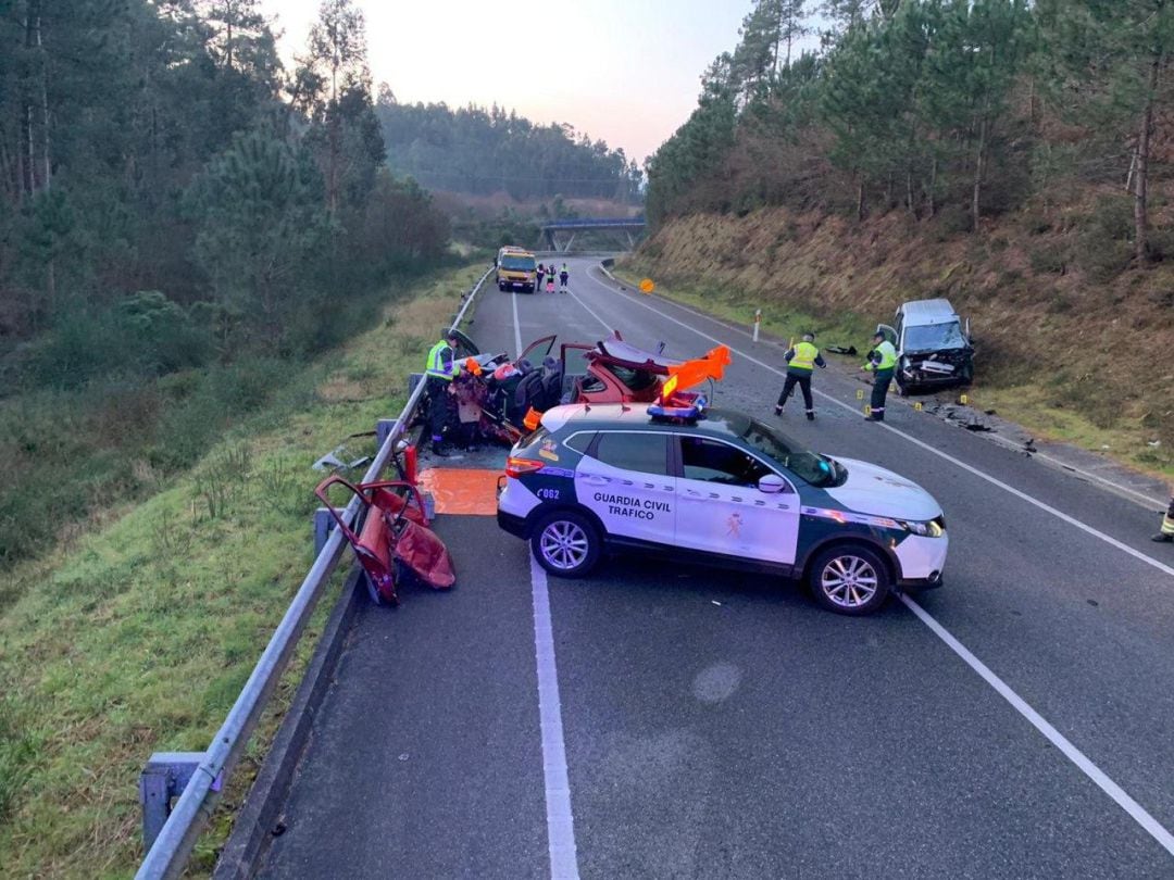 Accidente mortal en la Variante de Caldas, N-550