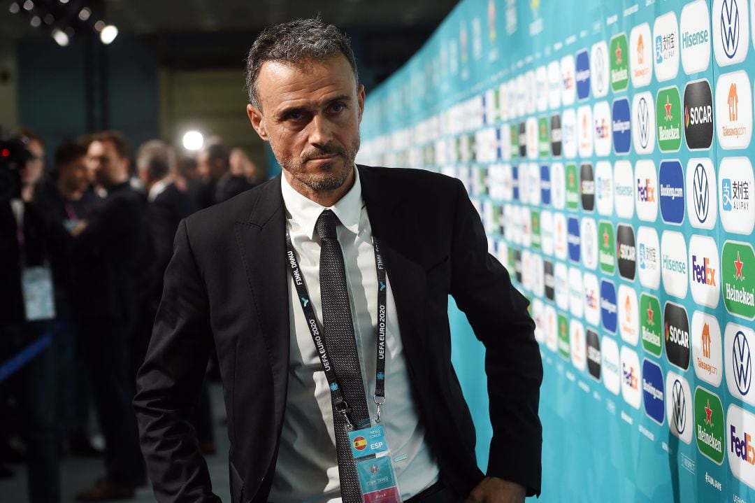 Luis Enrique, durante el sorteo de la Eurocopa 2020.