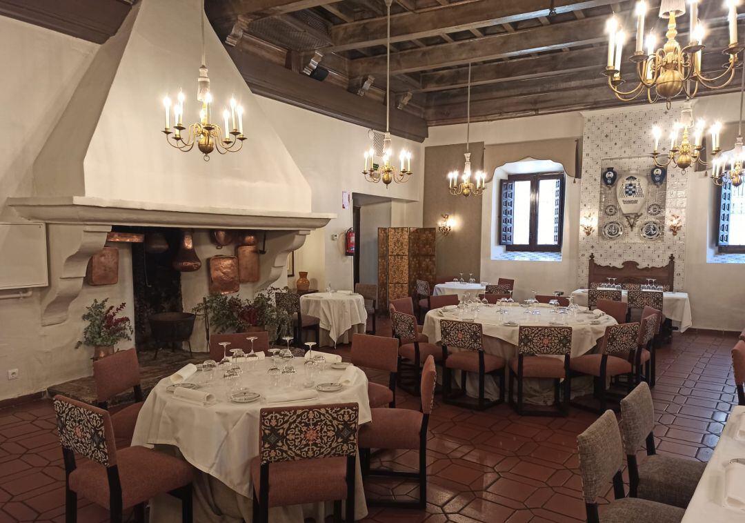 Interior de la Hosteria del Estudiante de Alcalá de Henares. 