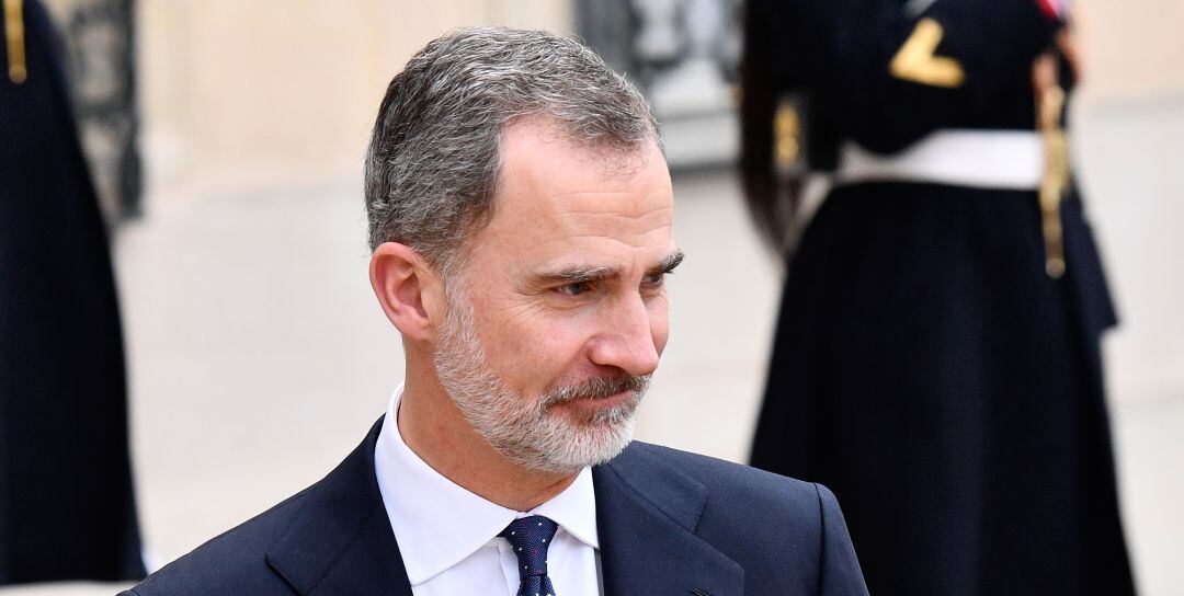 Felipe VI, durante un acto oficial en Francia