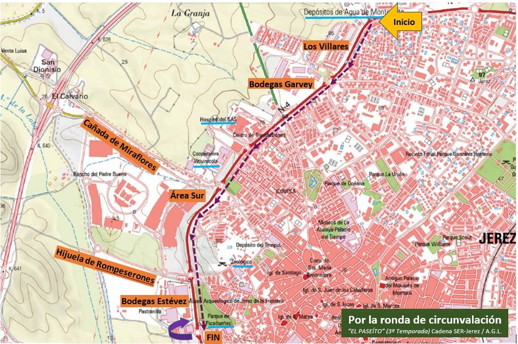 Recorrido Circunvalación Jerez