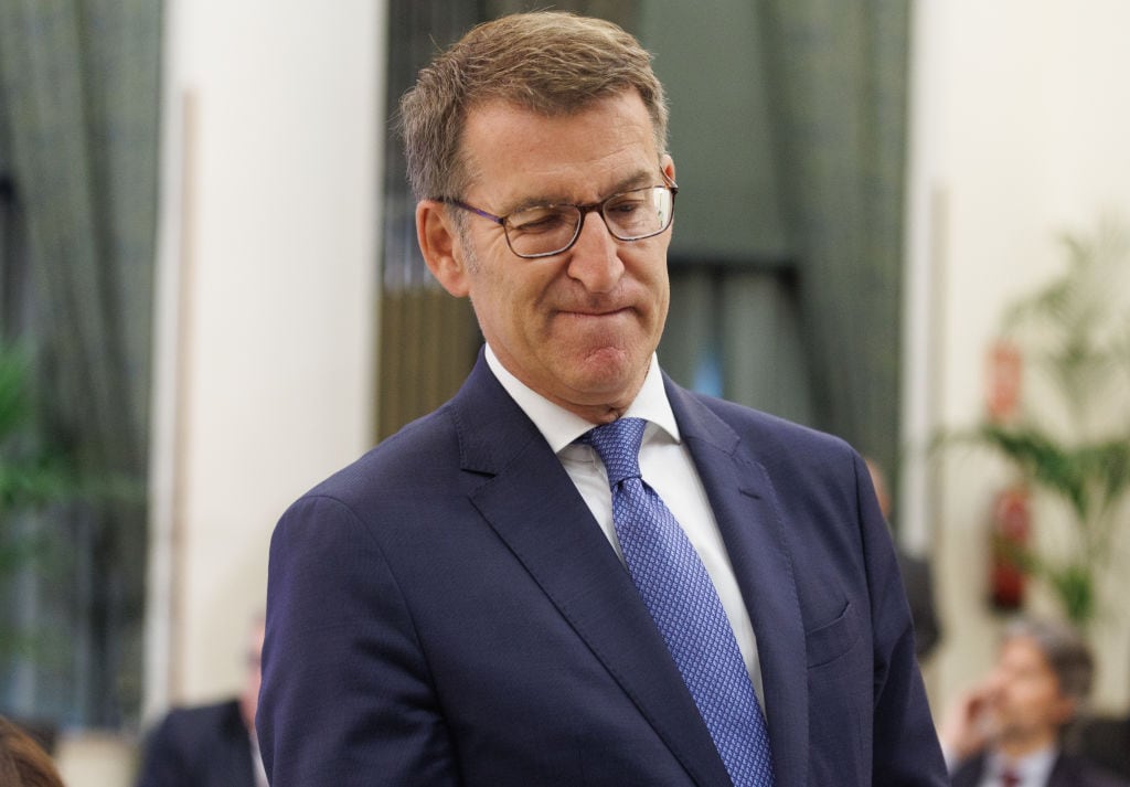 El líder del PP, Alberto Núñez Feijóo.