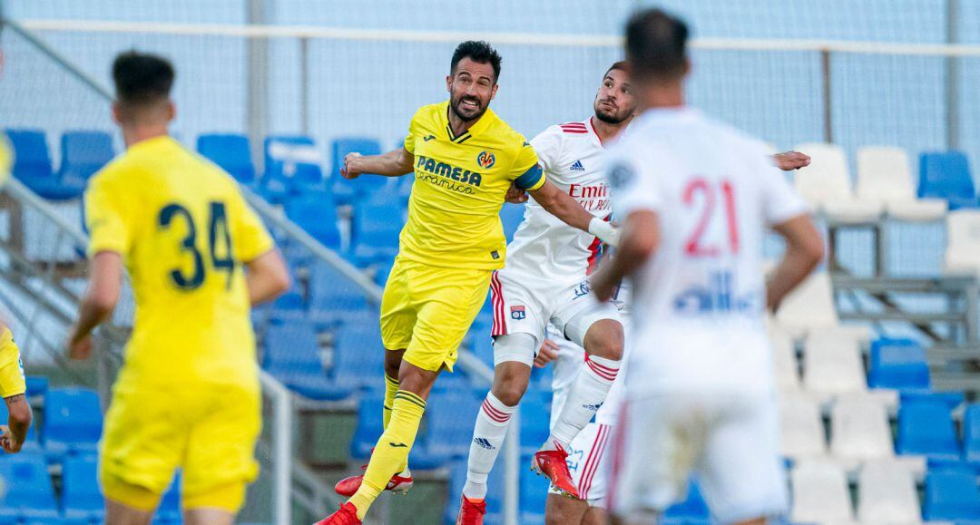 Imagen del partido amistoso contra el OL.