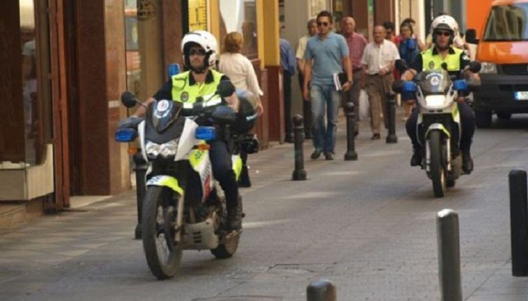 Motos de Policía en Algeciras.