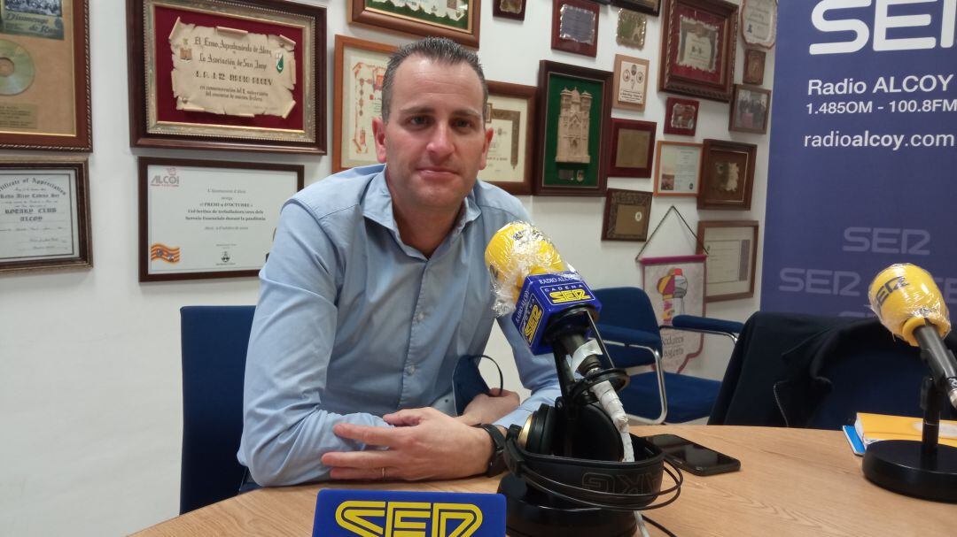 Alberto Belda en Radio Alcoy