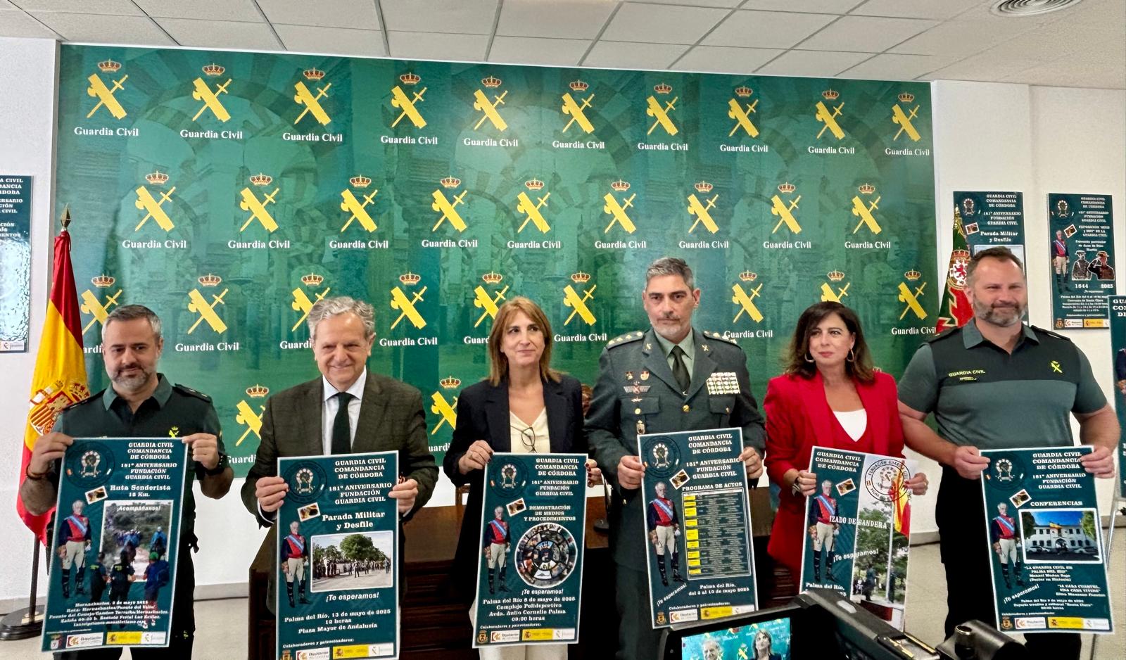 Acto de presentación del calendario de actividades del 181º aniversario de la Guardia Civil en Córdoba