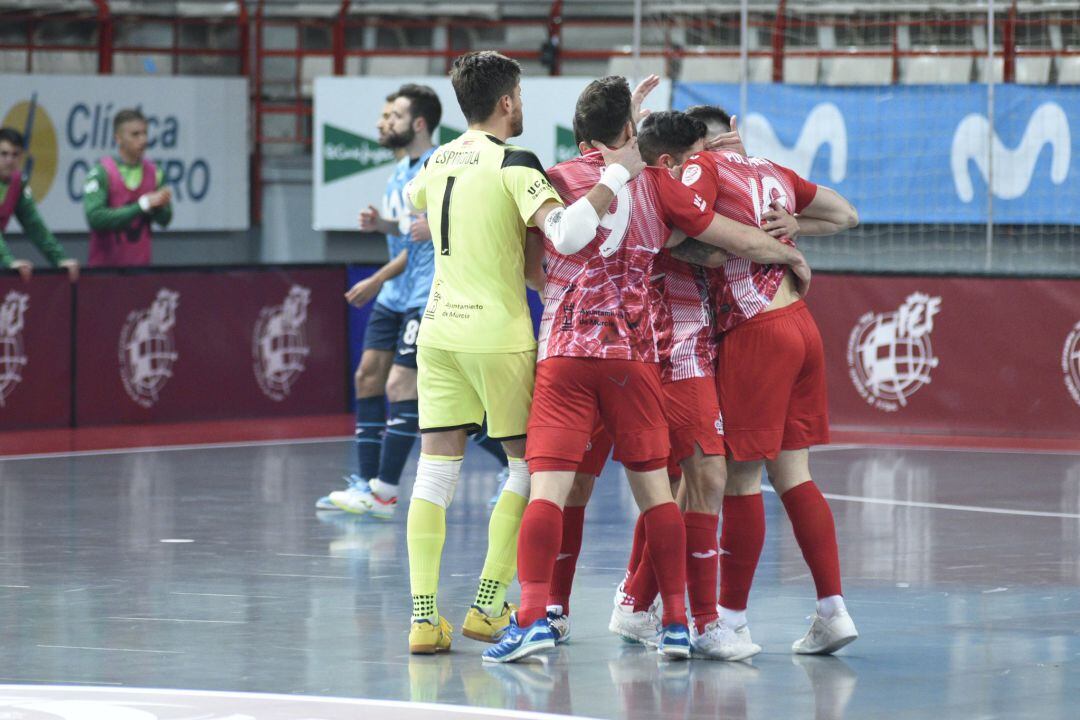 ElPozo Murcia Costa Cálida celebra la victoria ante Movistar Inter