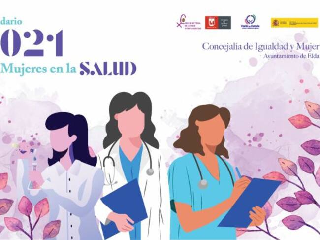 Calendario 2021 dedicado a las mujeres que trabajan en el sector de la Salud, en Elda.