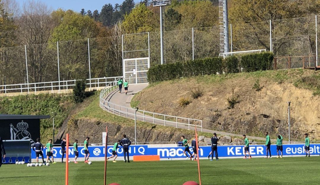 La Real entrenó por última vez en Zubieta