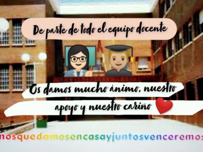 Mensajes que se pueden leer en el instituto doña Berenguela del Castillo en Bolaños