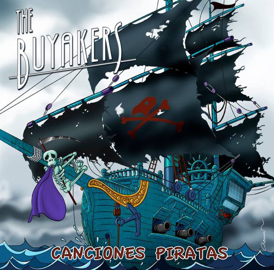 Portada de &quot;Canciones Piratas&quot; diseñada por el gran Chema Gallardo 