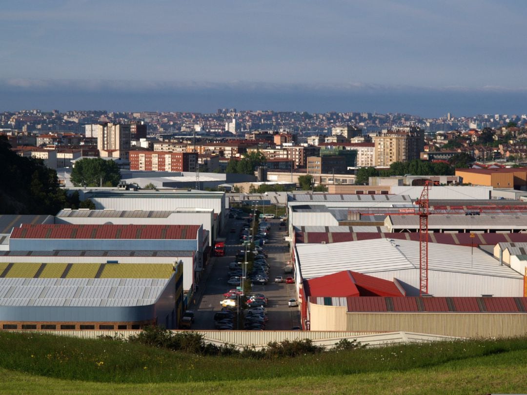 Un polígono industrial en Cantabria. 