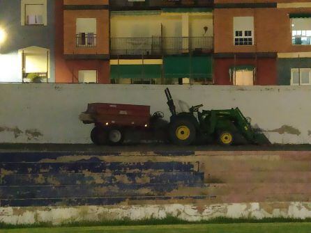 Las máquinas preparadas para la resiembra