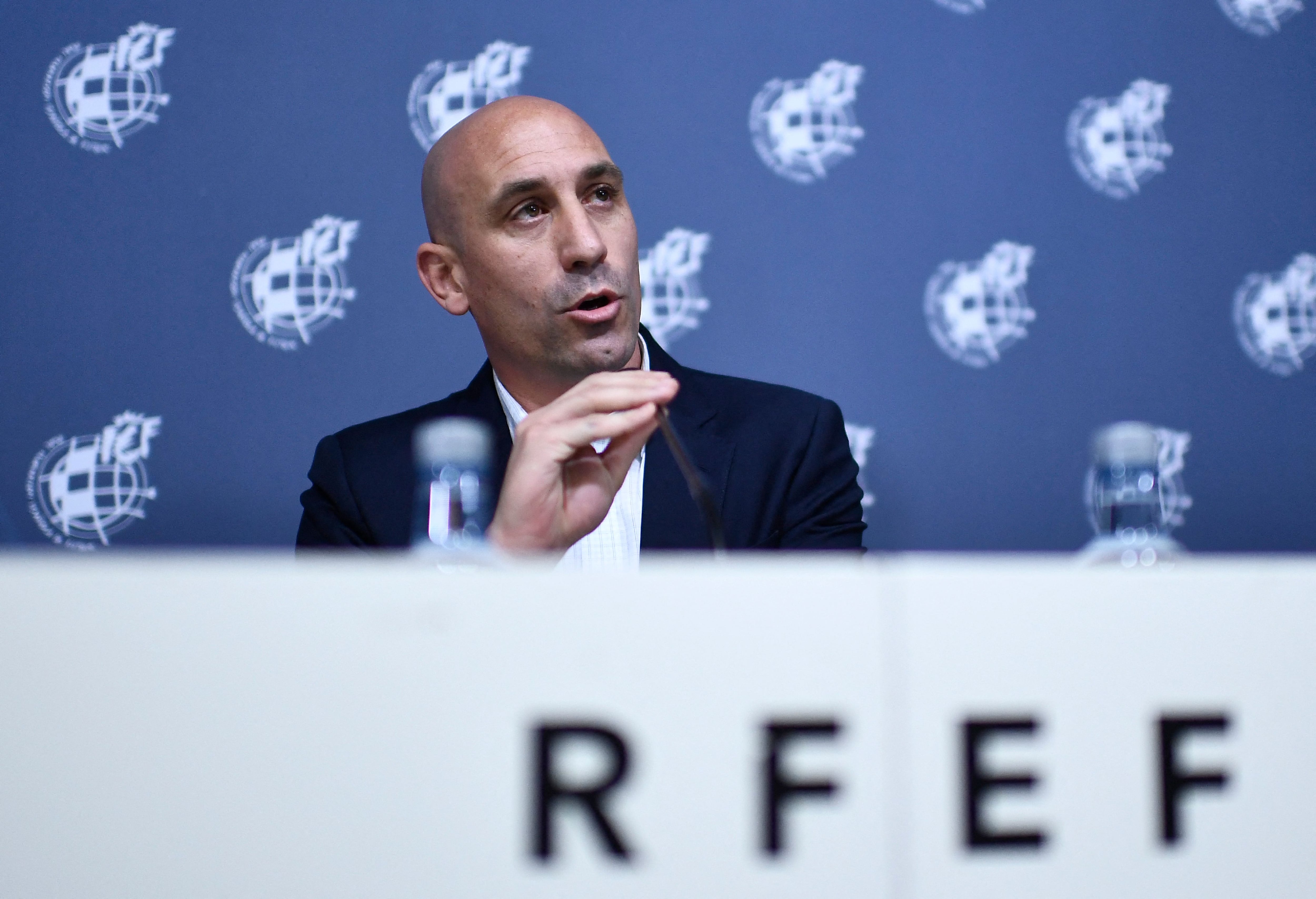 Rubiales, durante una rueda de prensa.