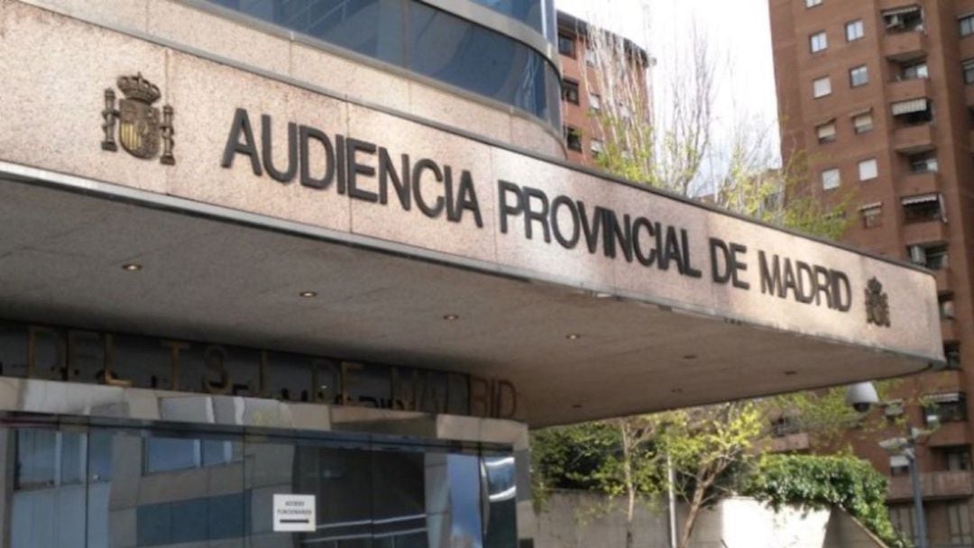 Imagen de archivo de la fachada de la Audiencia Provincial de Madrid.