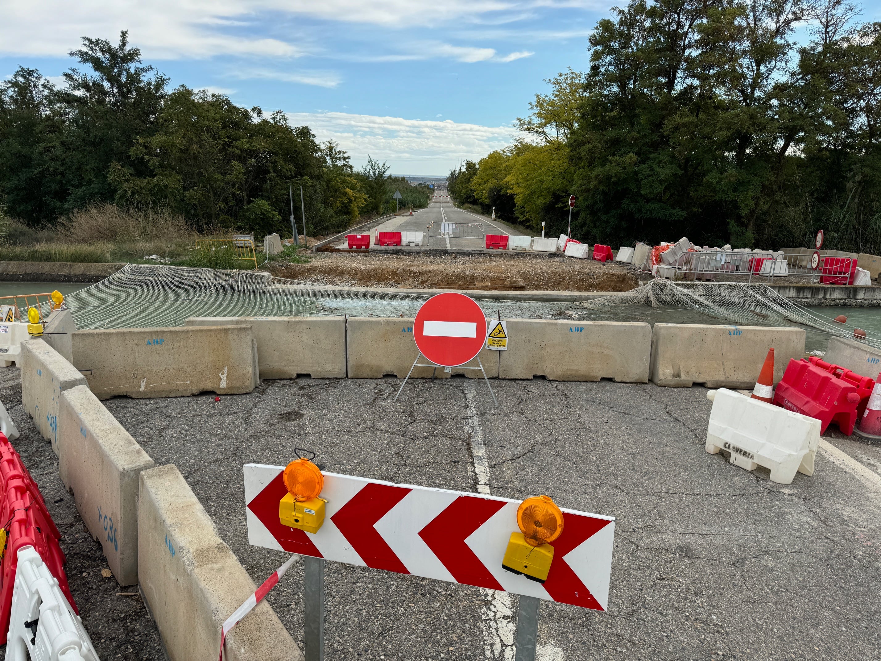 Piden que se agilicen las obras en este tramo de la N-240 entre Binéfar y Monzón. Foto: Ayuntamiento de Binéfar