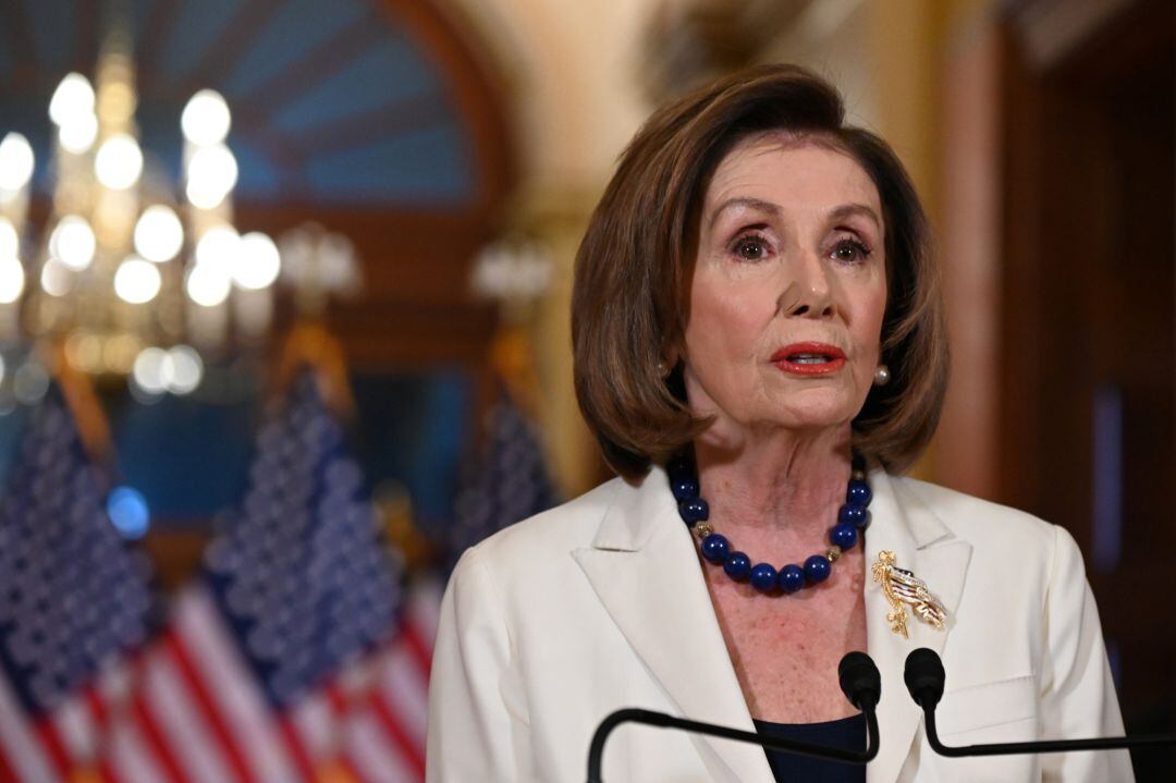 La presidenta de la Cámara de Representantes, la demócrata Nancy Pelosi