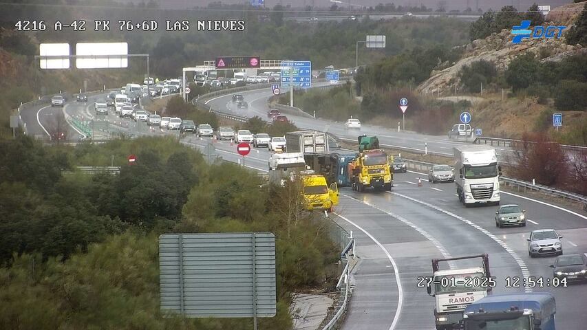 Accidente en la A-42 a su paso por Toledo