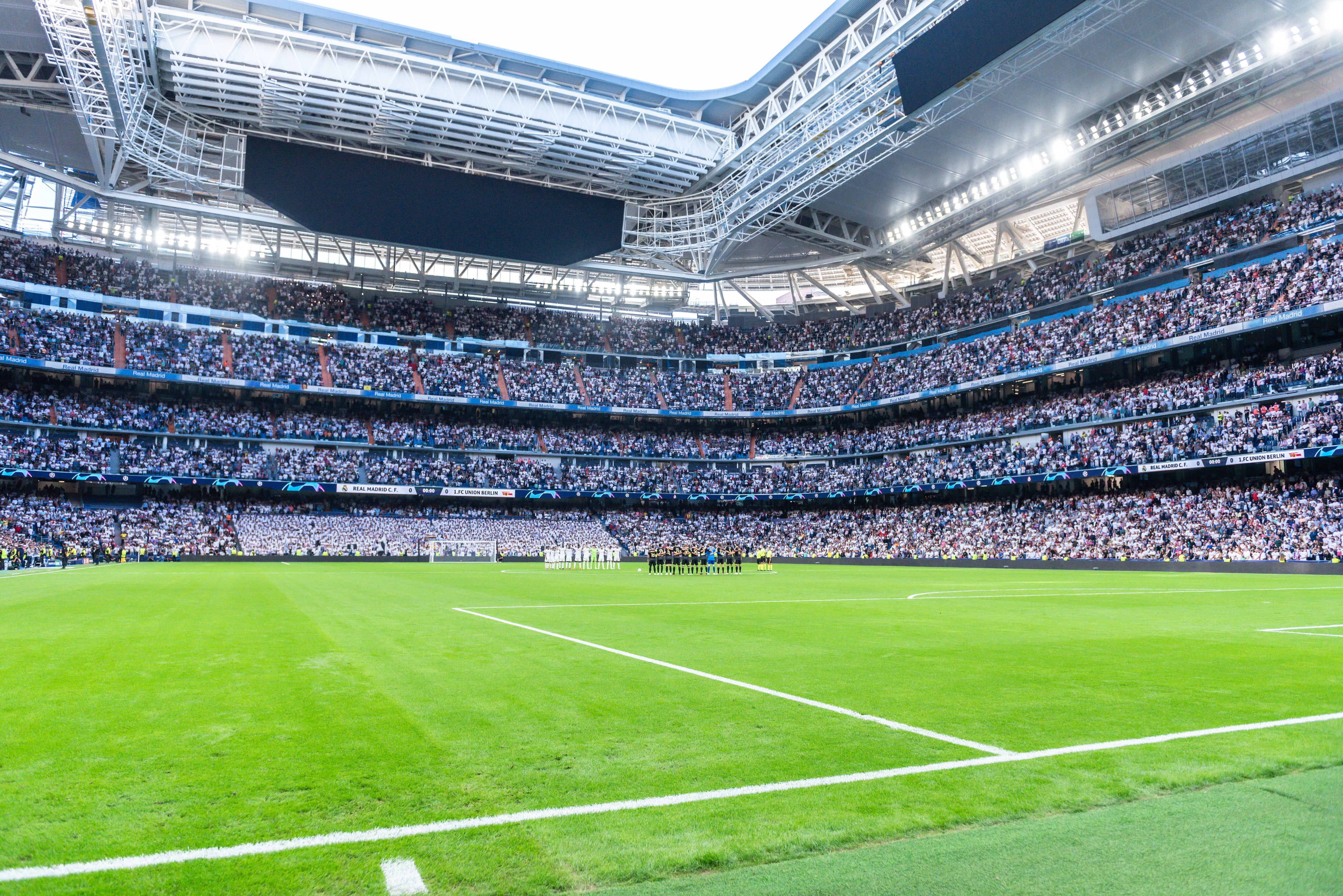 Imagen del Santiago Bernabéu en el último partido de Champions contra el Union Berlín