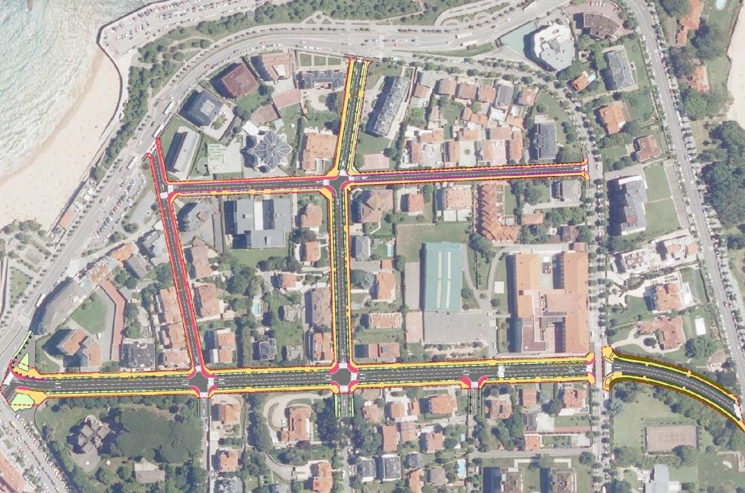 Plano de las calles en las que se va a acometer la renovación urbana.