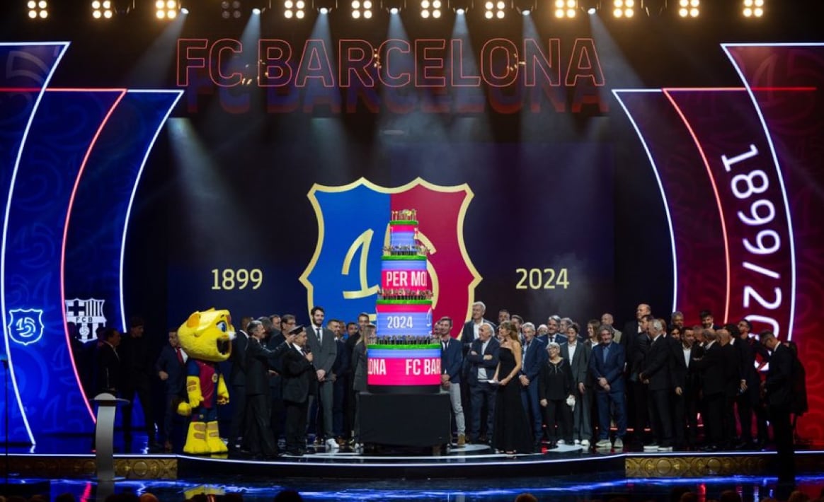 Ceremonia de celebración del 125 aniversario del Barcelona