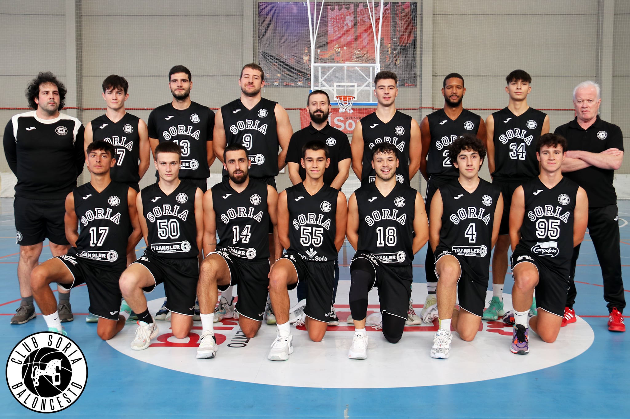 Plantilla del Transler Club Soria Baloncesto, temporada 2023-2024