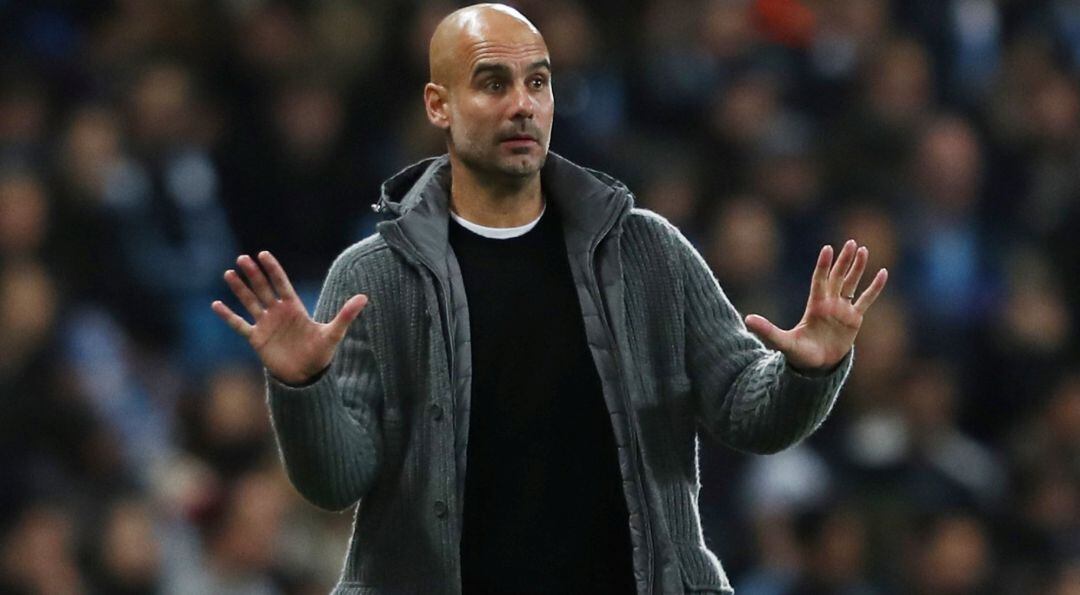 El técnico del Manchester City Pep Guardiola.