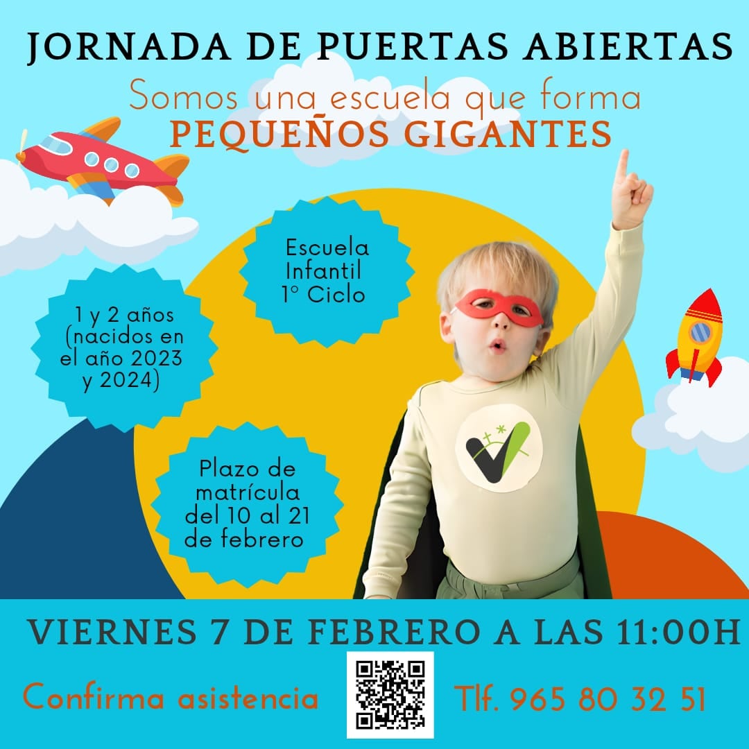 Cartel de la jornada de puertas abiertas