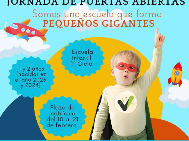 Cartel de la jornada de puertas abiertas