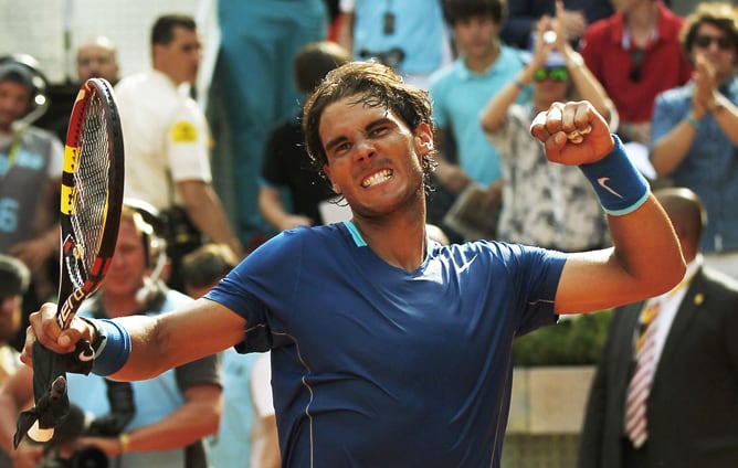 Nadal celebra la victoria