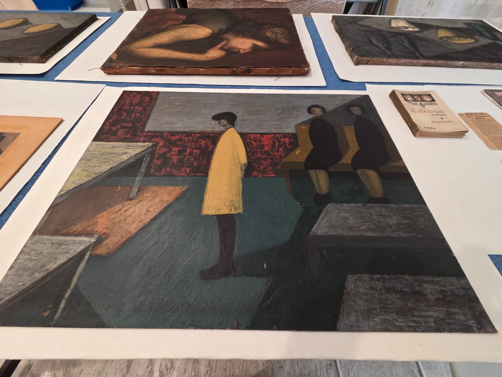 Obra de Juana Francés en el depósito del Museo MACA