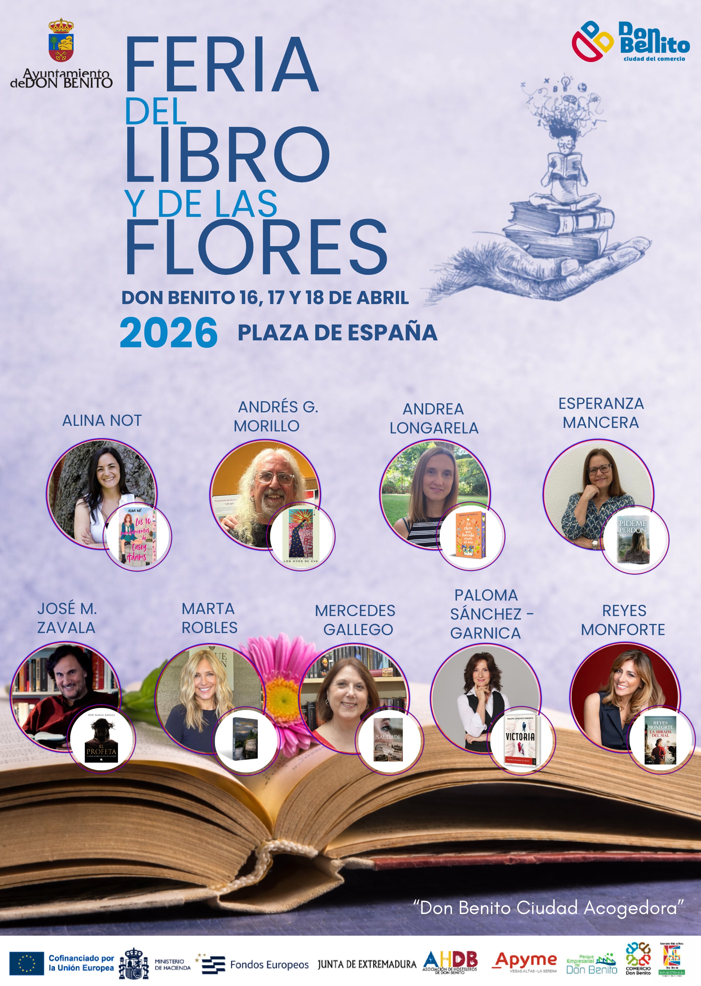 La Feria del Libro y de Las Flores de Don Benito se celebrará del 16 al 18 de abril en la plaza de España
