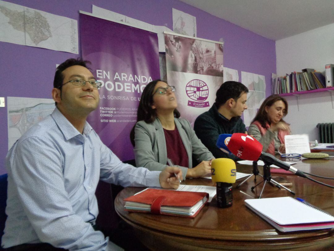 Andrés Gonzalo, Laura Domínguez, Félix Díez y María Ángeles Pizarro