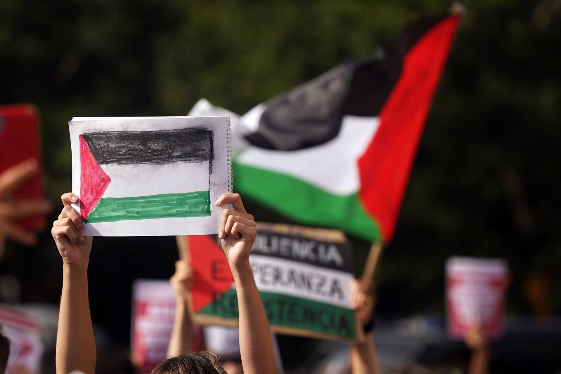 Imagen de archivo de la manifestación estudiantil en protesta por los bombardeos en Gaza