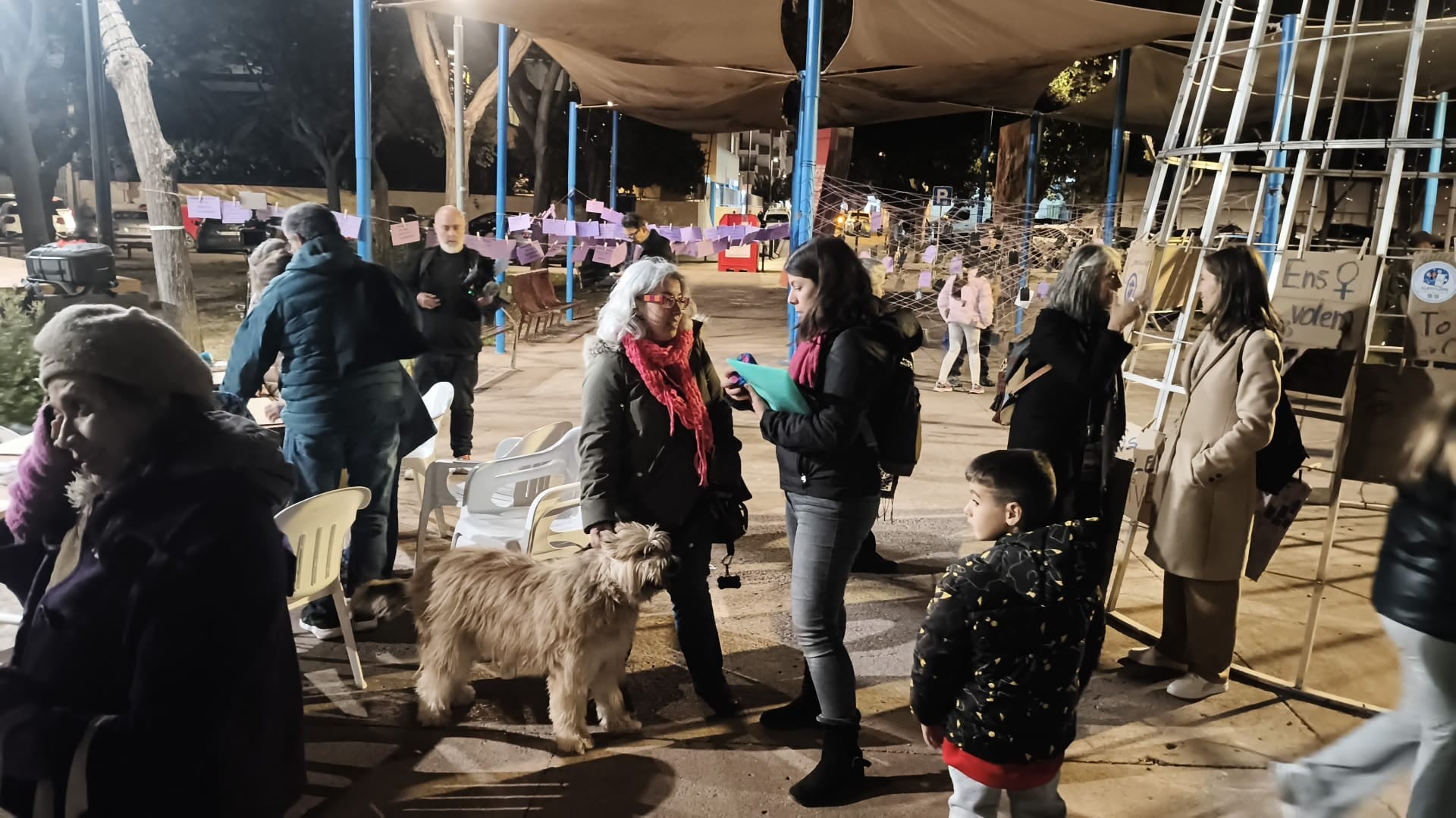 Un momento durante la concentración