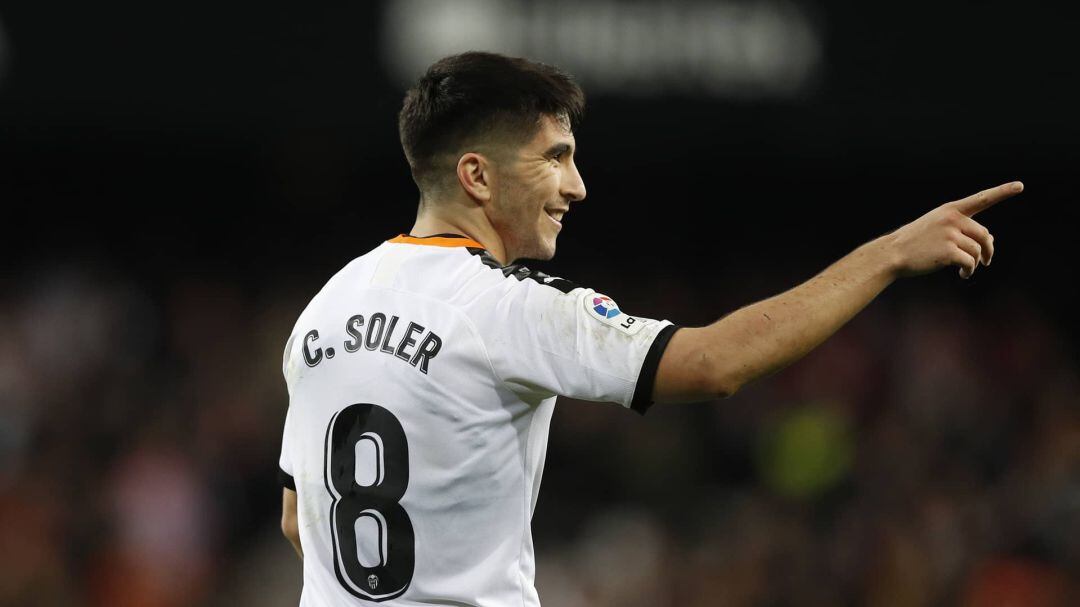 Carlos Soler, durante un encuentro en Metalla. 