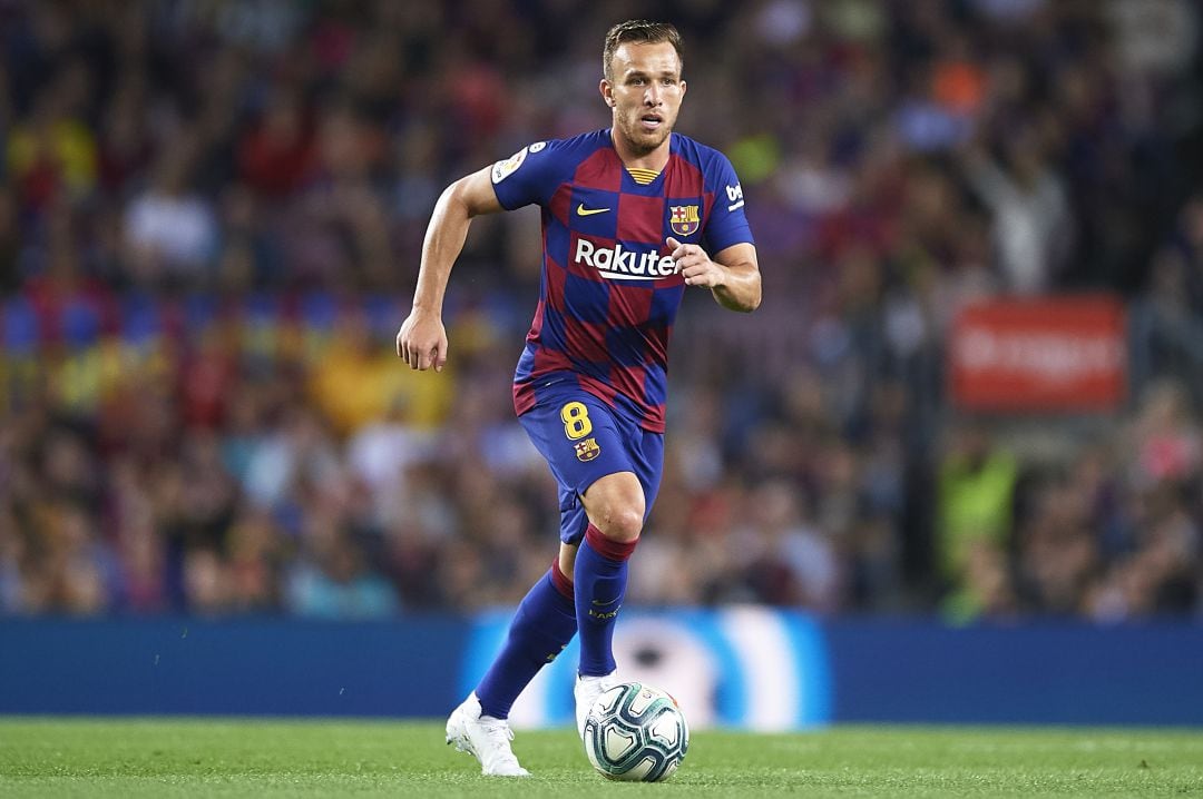 Arthur Melo, con la camiseta blaugrana