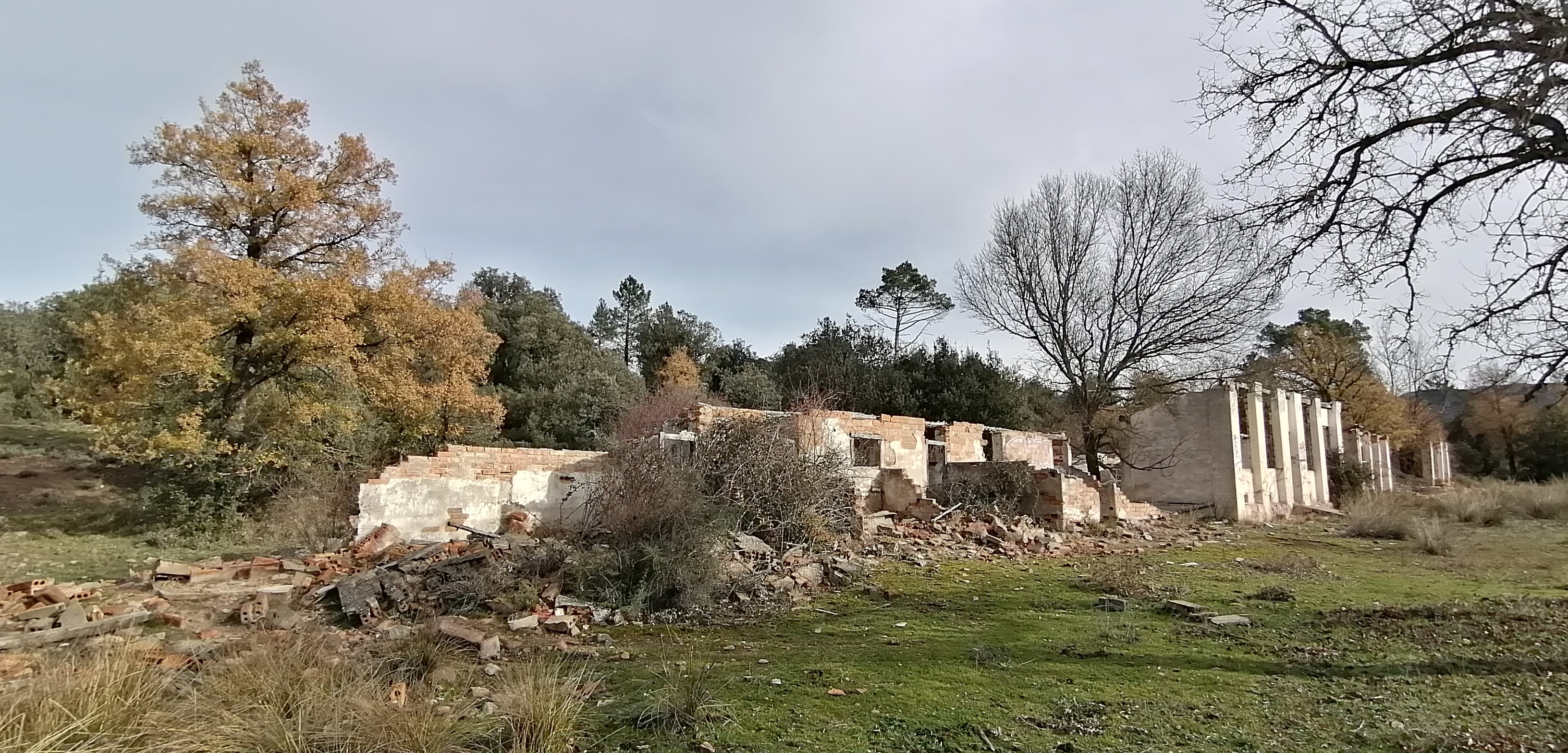 Ruinas en el despoblado de El Cañizar (Cuenca).