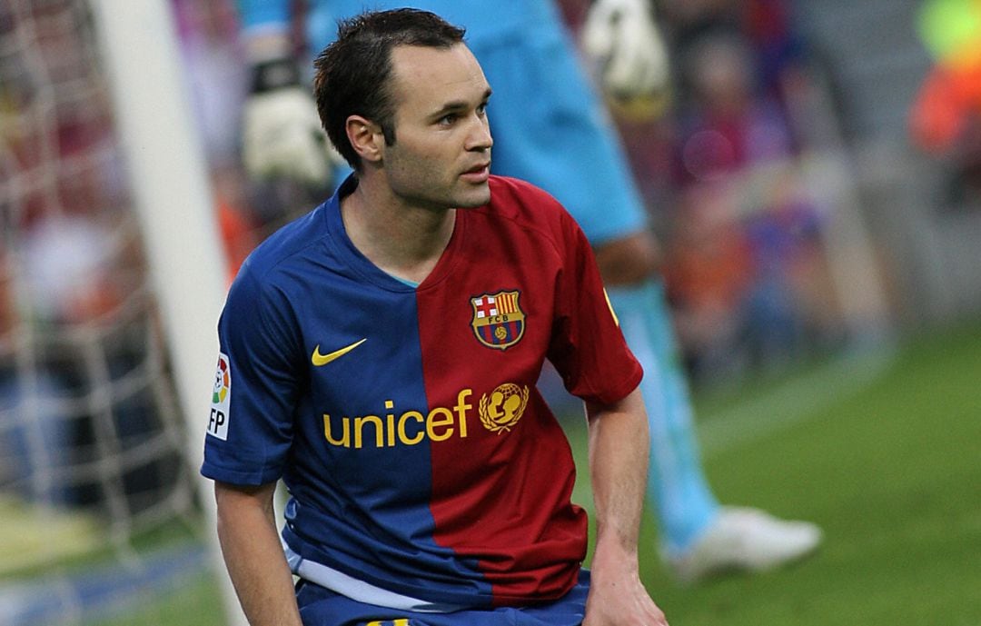 Andrés Iniesta, en un partido de 2009.