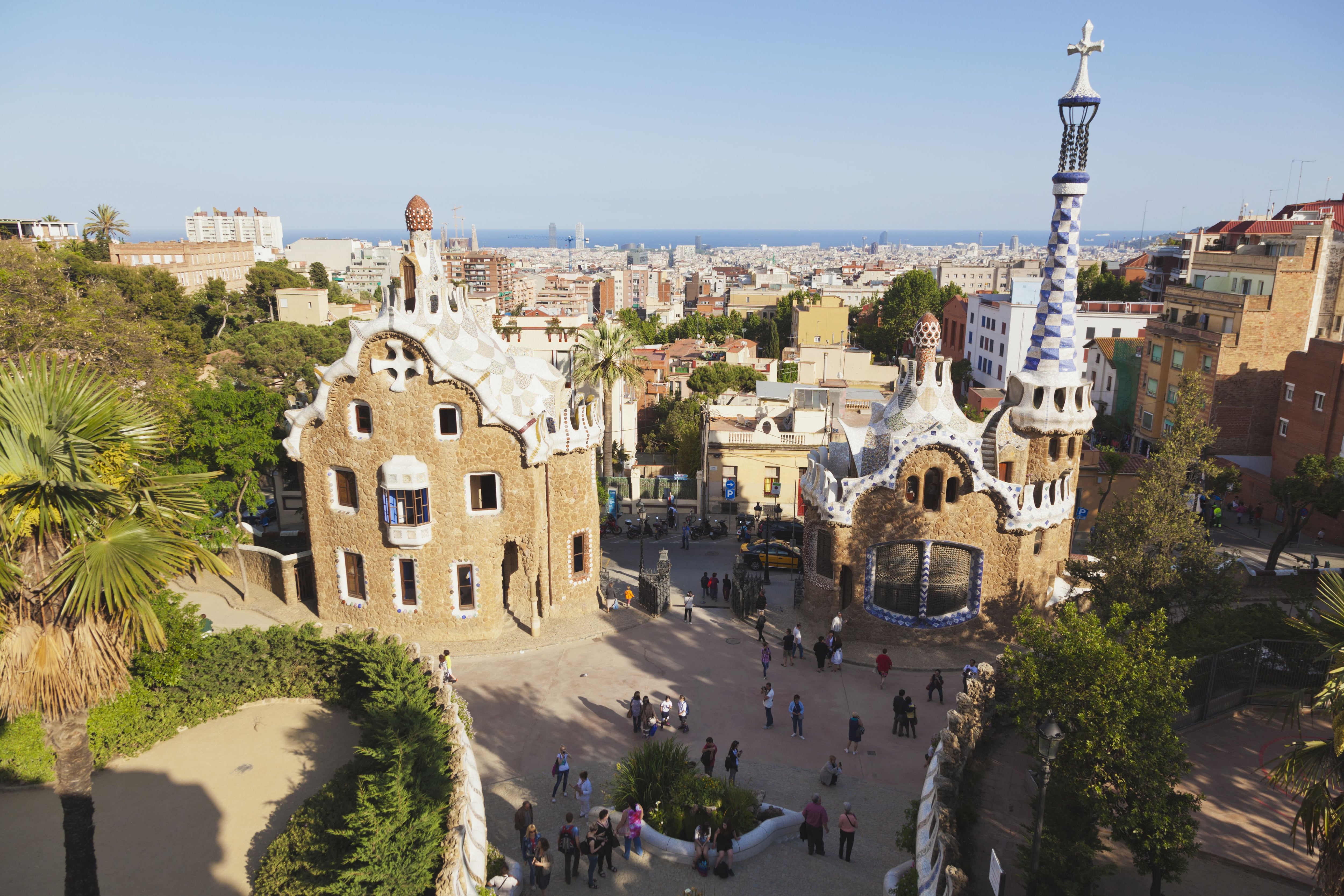 Vista panorámica del Park Güell.