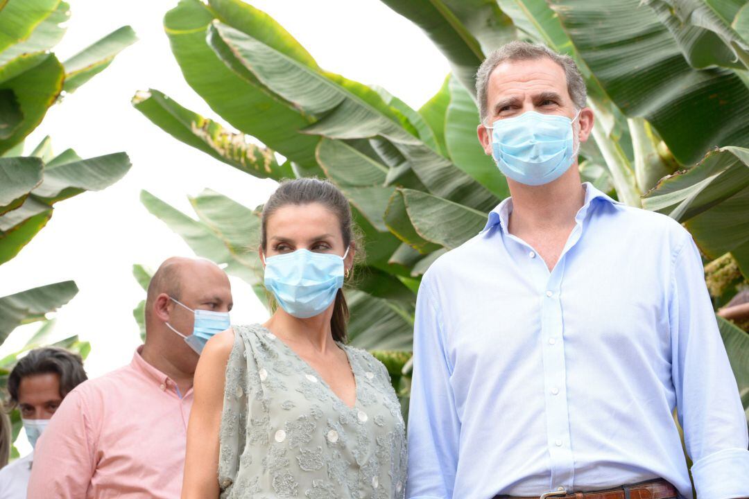 Los Reyes Felipe VI y Letizia en su visita reciente a Canarias