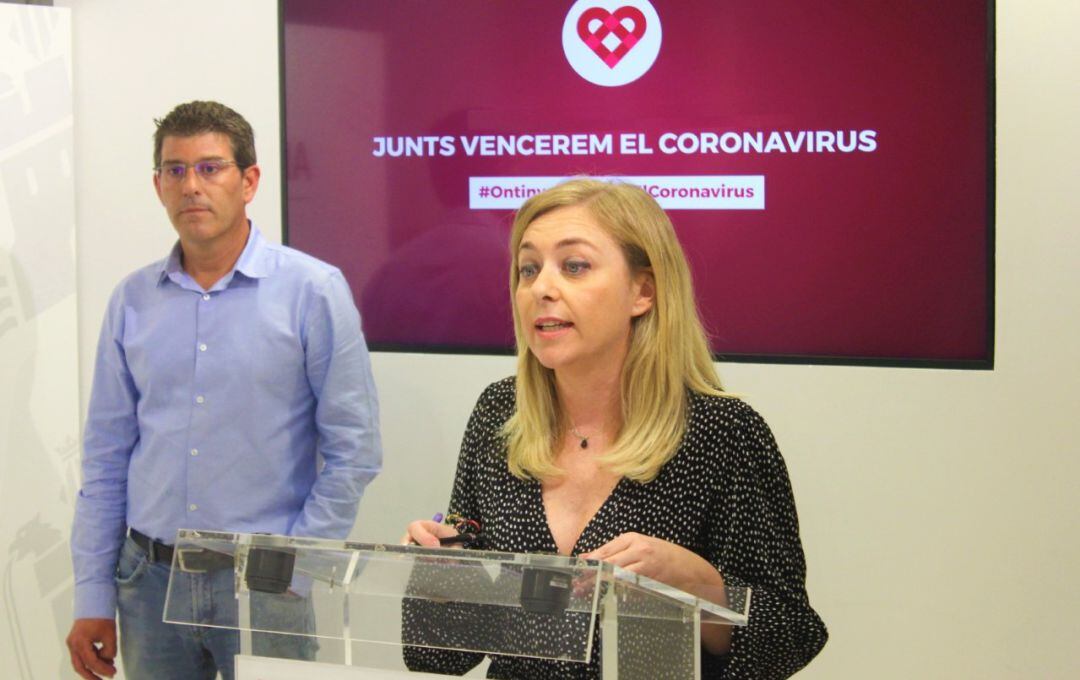 Natàlia Enguix i Jorge Rodríguez en una roda de premsa